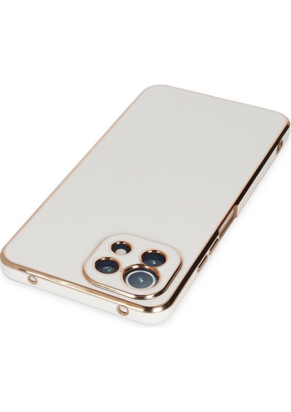 Xiaomi Mi 11 Lite Kılıf Volet Silikon - Beyaz Bstmy