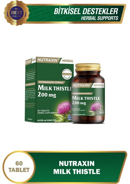 Nutraxin Milk Thistle 60 Tablet