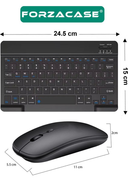 Honor Pad X9 ile Uyumlu Şarjlı Bluetooth Kablosuz Klavye Mouse + Tablet Standı - FC1088 fiyatları