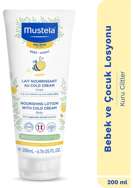 Mustela Body Lotion With Cold Cream Nutri Protective Koruyucu Vücut Kremi 200 ml