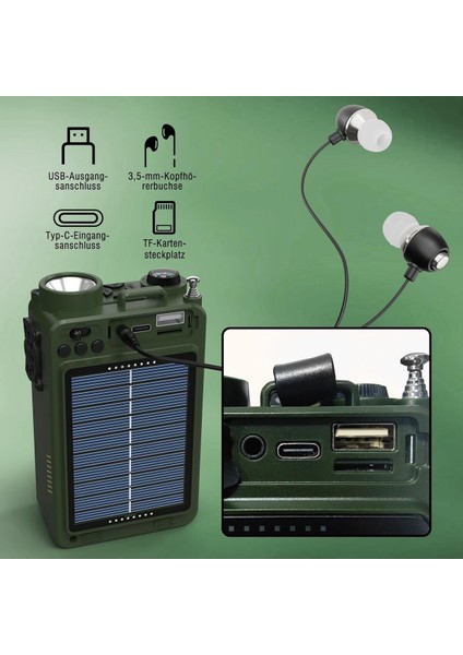 RE40 Kısa Dalga Radyo, Fm-Am-Sw Alıcı, 4000 Mah Radyo, Pille Çalışır, Bt Hoparlör, Krank Radyosu indirimleri