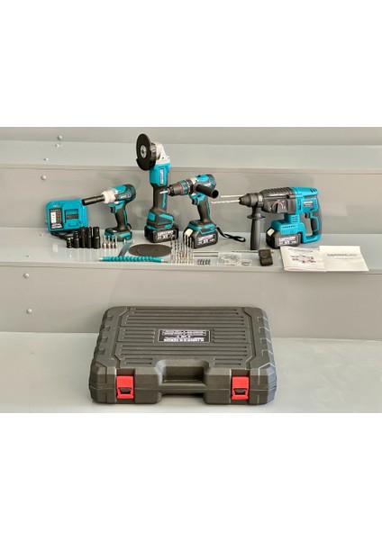4'lü Set Şarjlı Delici Kırıcı Hilti 125 mm Taşlama Somun Sökme Darbeli Matkap fiyatları