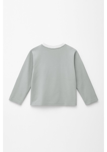 Erkek Çocuk %100 Pamuk Baskılı Uzun Kollu Tişört - Gri (3-4 Yaş 8-9 Yaş) modelleri