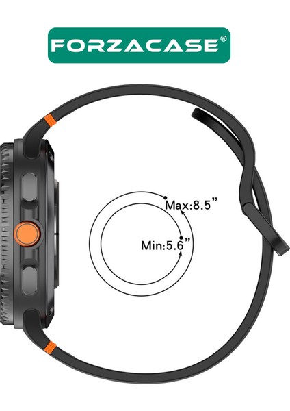 Samsung Galaxy Watch 8 Ultra ile Uyumlu Tokalı Silikon Kordon Kayış - FC1092 indirimleri