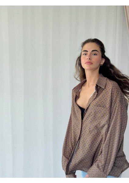 Tasarım Boyfriend Gömlek Kadın Zeytin Yeşili fiyatları