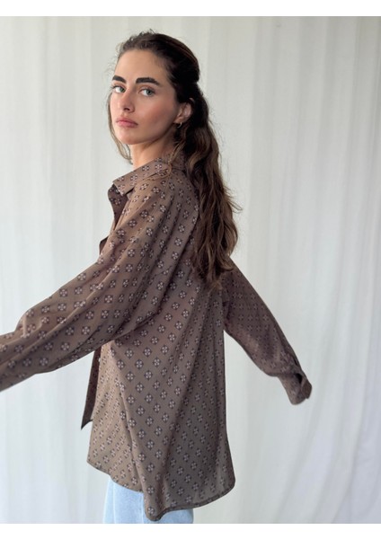 Tasarım Boyfriend Gömlek Kadın Zeytin Yeşili fırsatları