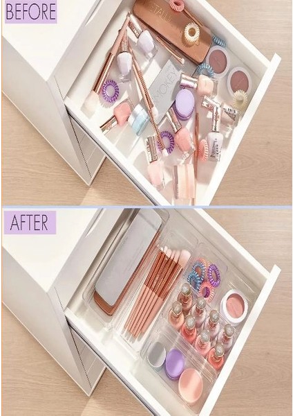 12 Parça Takı Aksesuar Çekmece Düzenleyici Set (2 x 216) Takı Makyaj Kutusu Kalem Organizer