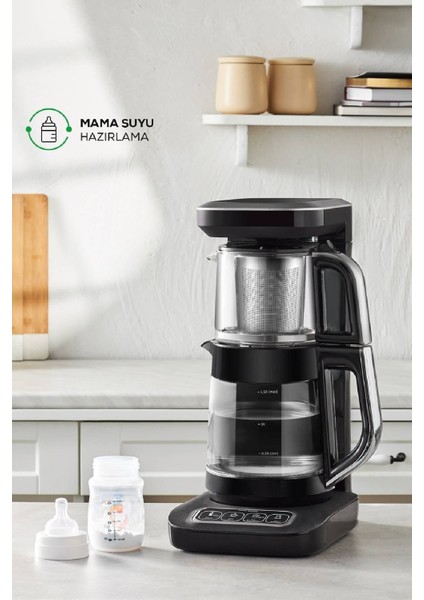 Robotea Pro Connect 4 In 1 Konuşan Cam Çay Makinesi Silver modelleri