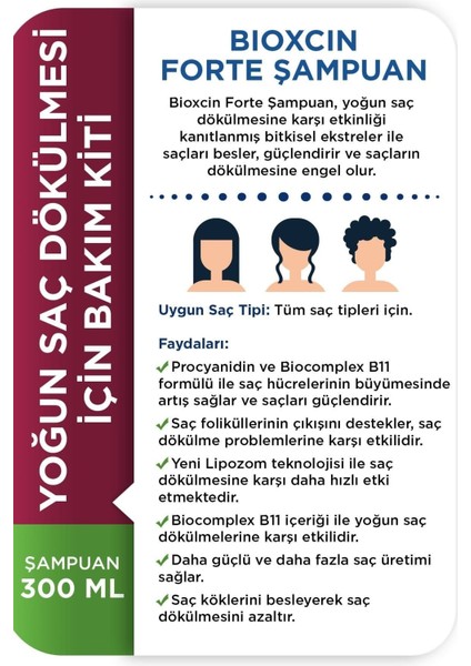 Bioxcin Forte Saç Bakım Kiti Yoğun modelleri