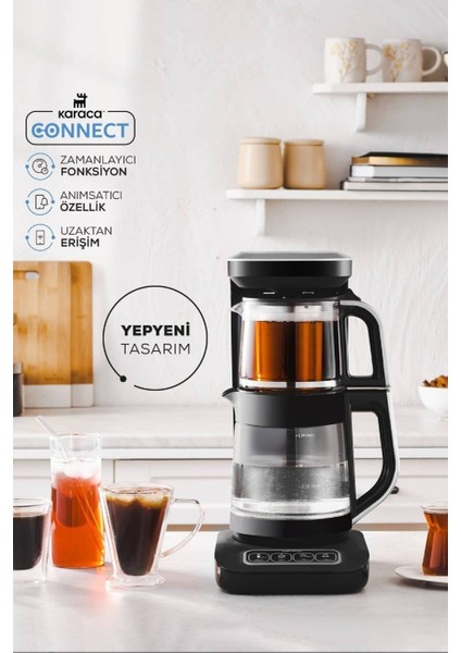 Robotea Pro Connect 4 In 1 Konuşan Cam Çay Makinesi Silver fırsatları