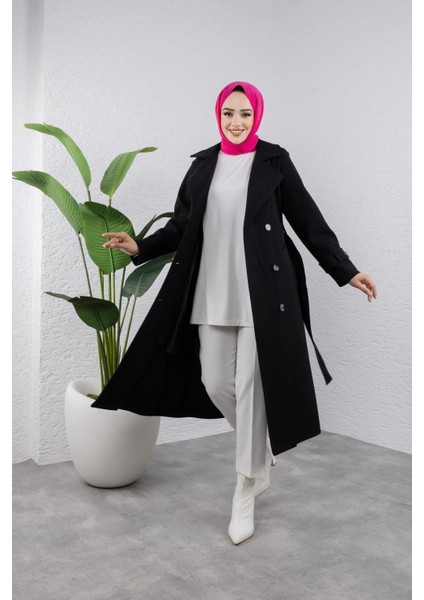 Kadın Kuşaklı Kaşe Kaban fırsatları