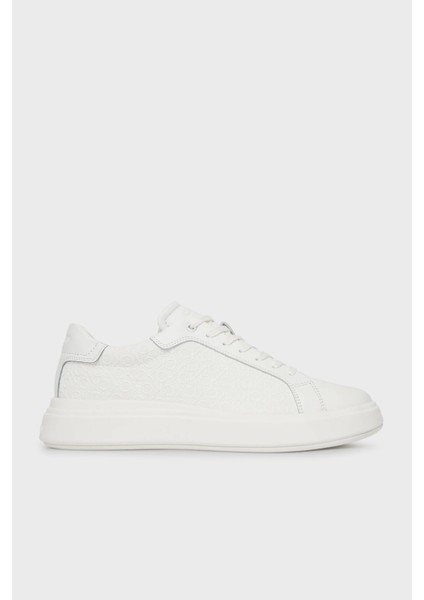 Deri Logolu Kalın Taban Sneaker Ayakkabı HM0HM019700K4 Erkek Ayakkabı HM0HM01970 0k4