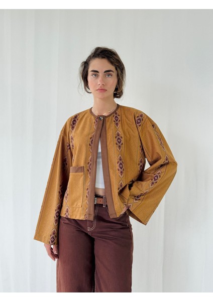 Panço Hafif Ceket Kadın Camel modelleri