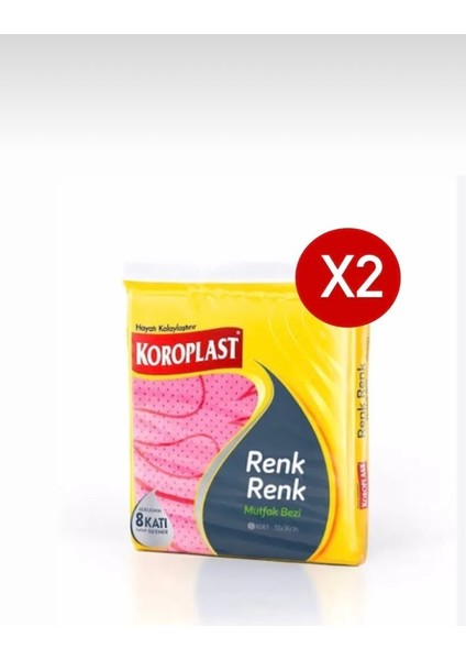 Mutfak Bezi Renk Renk 5li x 2 Adet