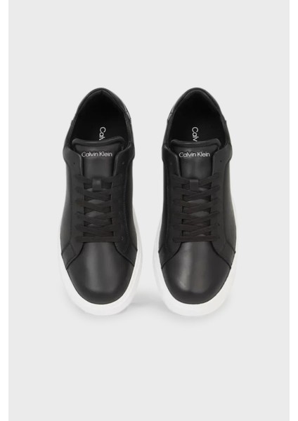 Deri Logolu Kalın Taban Sneaker Ayakkabı HM0HM01016BEH Erkek Ayakkabı HM0HM01016 Beh