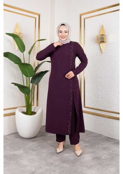 Inci Detaylı Tesettür Ikili Takım Gül Kurusu fiyatları