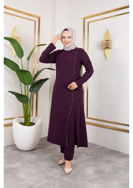 Inci Detaylı Tesettür Ikili Takım Gül Kurusu fırsatları