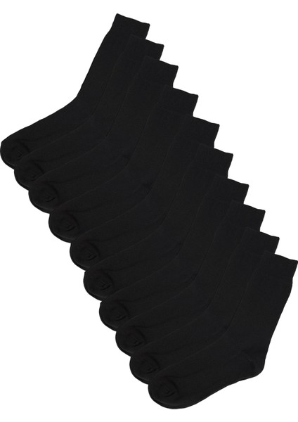 10'lu Siyah Klasik Erkek Çorap