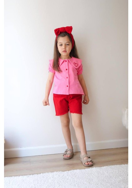 Kot Şort Etekli Kız Takım modelleri