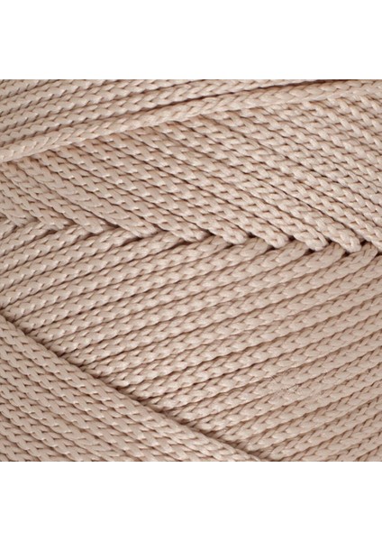 Loren Polyester Soft Macrame Taş Rengi El Örgü Ipi - LM005 - 34428