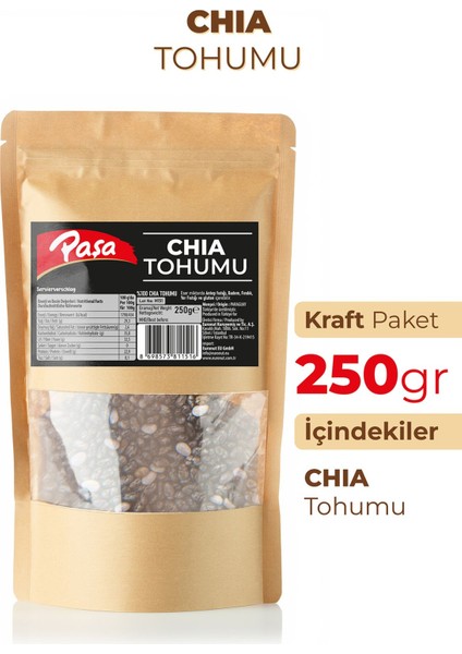Chia Tohumu 250 gr – Yüksek Lifli ve Omega-3 Kaynağı