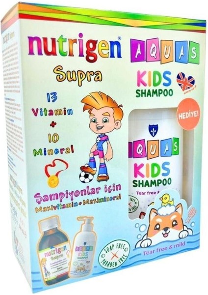 Asfstore Supra Şurup 200 ml + Aquas Kids Şampuan 250 ml Hediyeli fiyatları