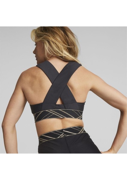 Mid Impact Deco Glam Bra Black-Deco indirimleri