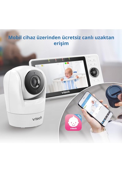 Akıllı Bebek Monitörü VM901-1W, 5” Lcd, 1080P Kamera, Gece Görüşü fiyatları
