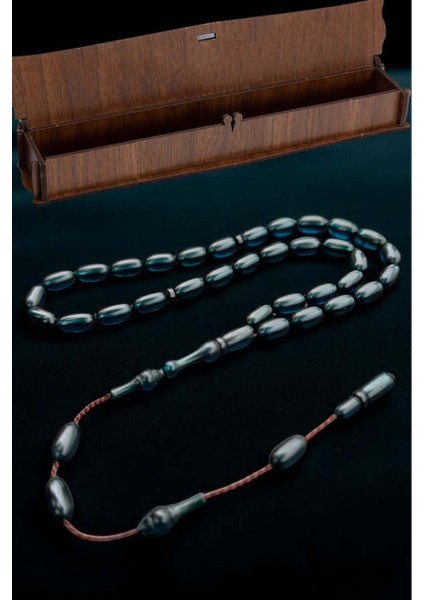 Sertifikalı Usta Işçilikli Sıkma Sistemli Ateş Kehribar Tesbih