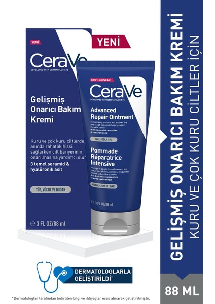 Cerave Gelişmiş Onarıcı Bakım Kremi 88 ml