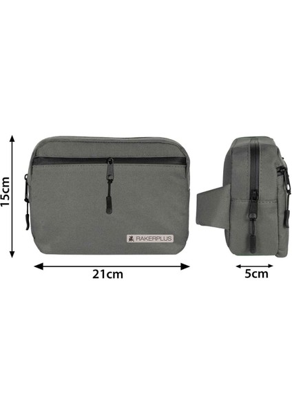 Gri Unisex Minimal 21X15X5 cm Bel ve Göğüs Çantası fırsatları