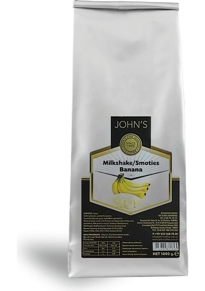 John's Muz Milkshake Tozu 250 gr