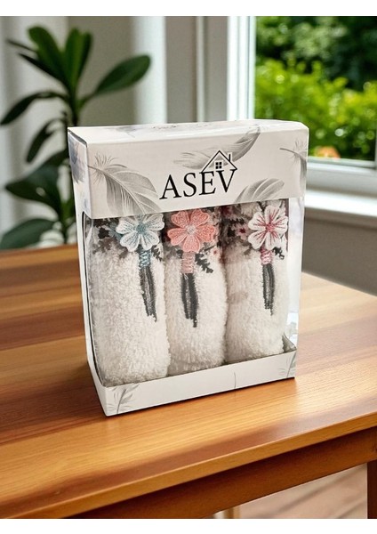 30X50 cm Güpür Çiçek Işlemeli 3lü Mutfak Havlusu | El Havlusu | Yüz Havlusu Seti fiyatları