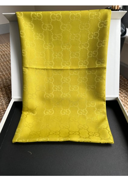 Vavscarfs G Desen Jakar Eşarp Yağ Yeşili