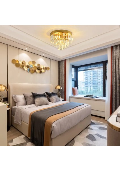 Efsane Kristal Taşlı Eskitme Salon Avize