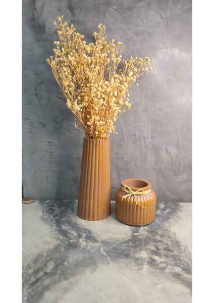 Iskandinav Çizgili 2' Li Dekoratif Vazo Takımı fiyatları