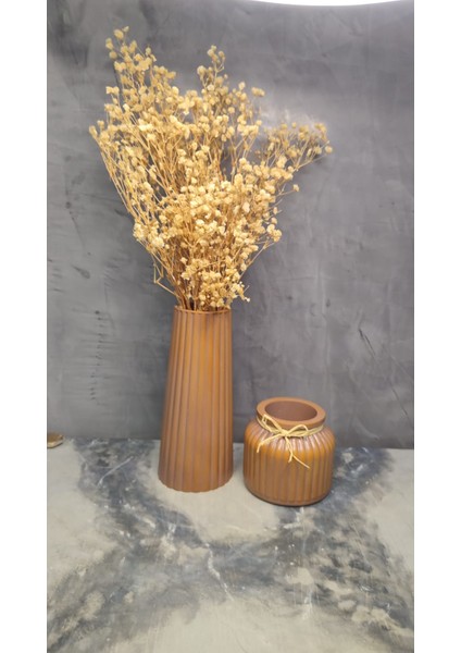 Iskandinav Çizgili 2' Li Dekoratif Vazo Takımı modelleri