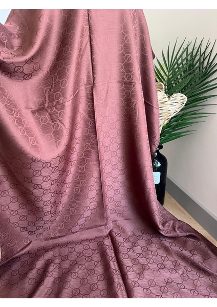 Vavscarfs Vs Desen Pamuk Jakar Şal Kahverengi