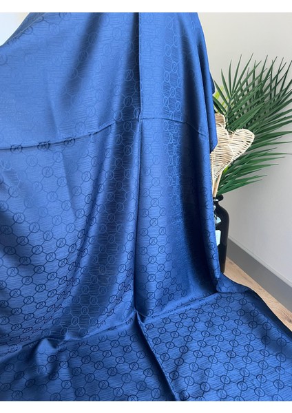 Vavscarfs Vs Desen Pamuk Jakar Şal Lacivert