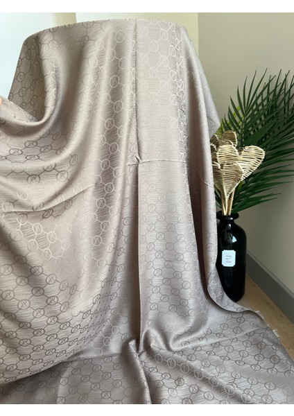 Vavscarfs Vs Desen Pamuk Jakar Şal Vizon