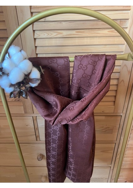 Vavscarfs G Desen Pamuk Jakar Şal Koyu Çikolata fiyatları