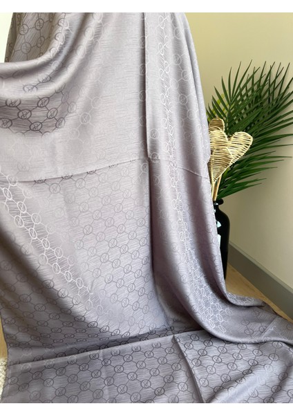 Vavscarfs Vs Desen Pamuk Jakar Şal Füme