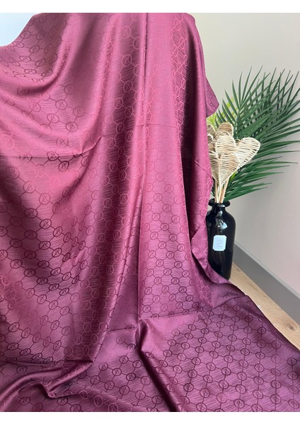 Vavscarfs Vs Desen Pamuk Jakar Şal Bordo