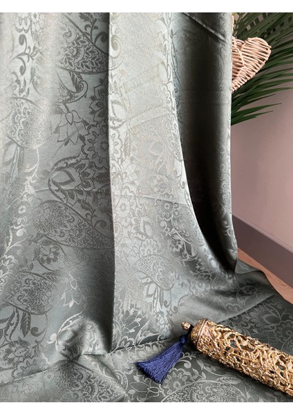 Vavscarfs Sarmaşık Etnik Desen Pamuk Jakar Şal Haki modelleri