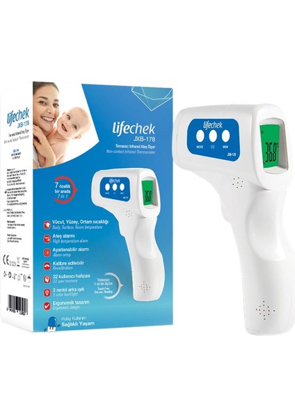 Lifechek JXB-315 Infrared Uzaktan Ateş Ölçer fiyatları