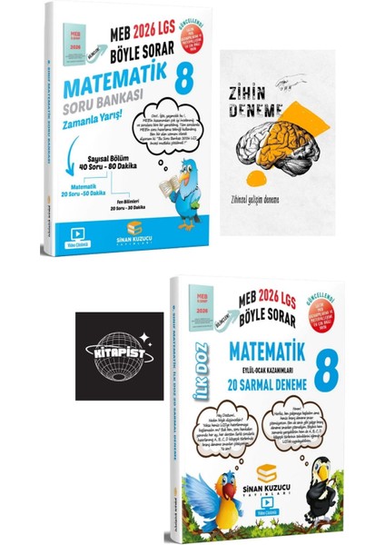 Sinan Kuzucu 2026 LGS Matematik Soru Bankası ve Ilk Doz Deneme +Zihin DENEME-KP274