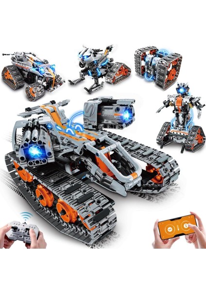 5'i 1 Arada Technic Uzaktan Kumandalı Inşaat Oyuncağı