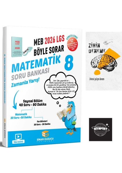 Sinan Kuzucu 2026 Meb Böyle Sorar LGS Matematik Soru Bankası +Zihin DENEME-K95