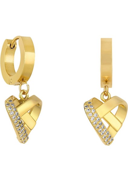 14K Altın Kaplama Çelik Küpe