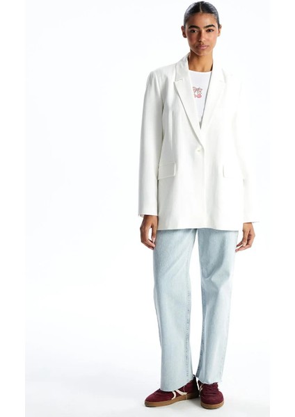 Xsıde Keten Karışımlı Kadın Blazer Ceket (S5) fiyatları